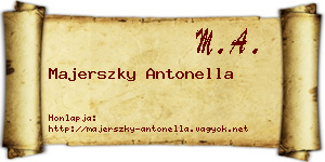 Majerszky Antonella névjegykártya